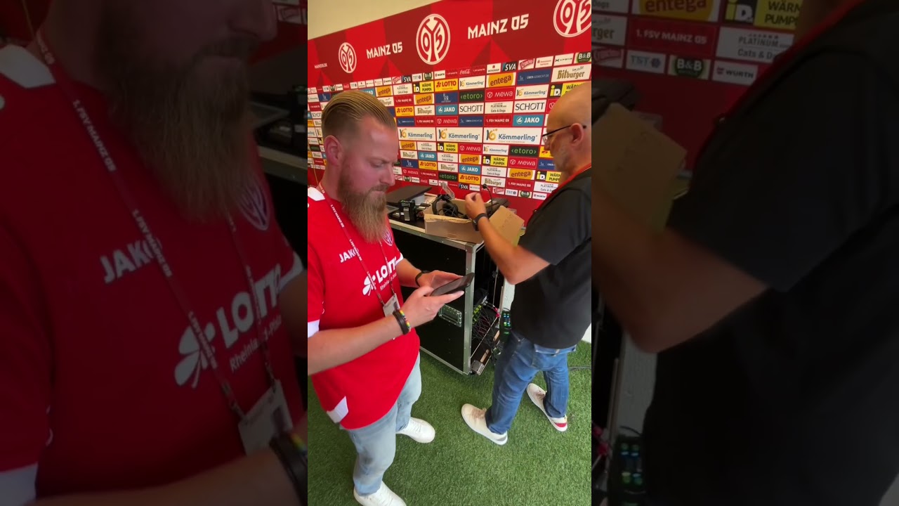 Erster Einsatz als Stadionsprecherin der 05-Frauen! 🙌🎤