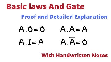 Complete Digital Logic in Hindi video 11 Basic laws AND Gate