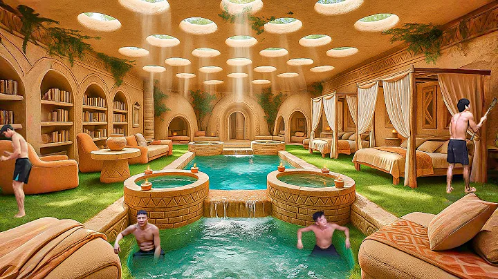 180 Days Building an Underground House Deep 10m Below the Jungle Using Primitive Tools