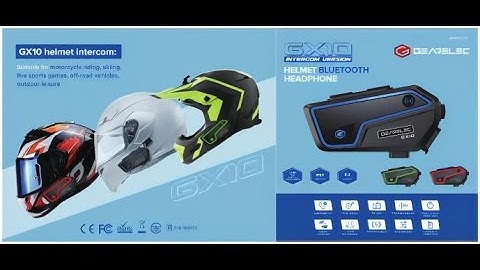 GEARELEC GX10 BT5.2 Motorcycle Helmet Intercom Headset #helmet #headset #motovlog #motorcycle