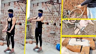 Homemade Pulley Machine for Triceps | Homemade Pulley Machine | घर पर pulley machine कैसे बनाए | DIY