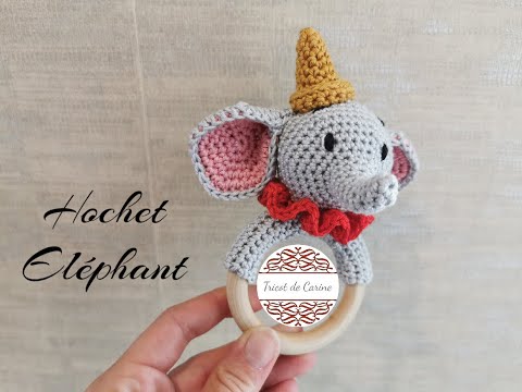 crochet hochet tricot anneau de dentition bébé mâcher jouet bébé