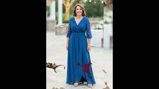 Most Beautiful And Elegant Plus Size Mother Of The Bride Dresses/ How To Dress As A Plus Size Mon