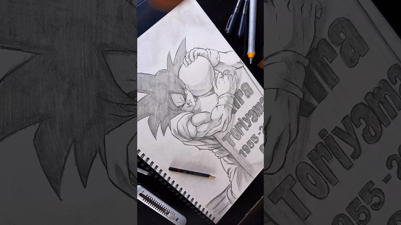 Akira Toriyama (1955-2024)🖤 #art #drawing #akiratoriyama #goku #dragonball #anime #viral #shorts