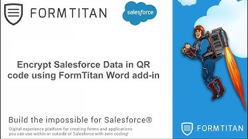 Encrypt Salesforce Data in QR code using FormTitan Word add in
