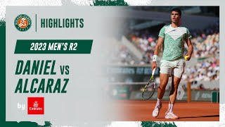 Carlos Alcaraz vs Taro Daniel - Round 2 Highlights I Roland-Garros 2023