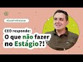 O ceo tiago mavichian em respondendo suas perguntas  companhia de estgios