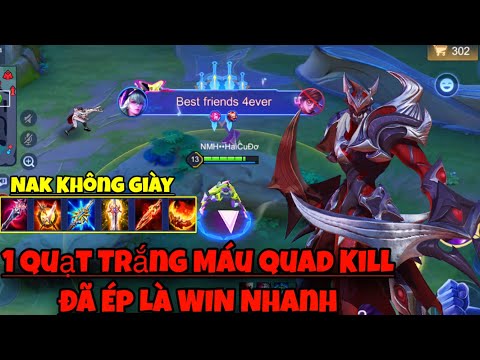 NAKROTH liên Quân Full Dame Không Giày 1 Quạt Trắng HP Quad Kill Đã Ép Là Phải WIN Nhanh