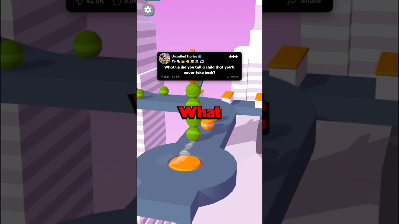 What lie did you tell a child that you'll never take back?