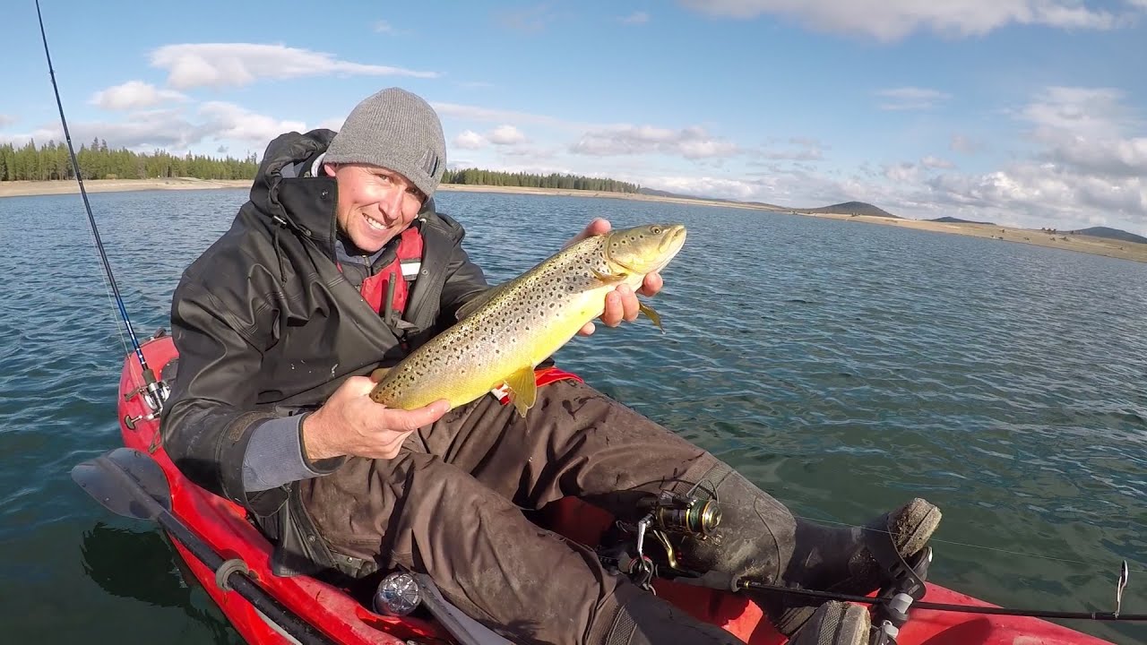 Kayak Fishing Oregon - October Trout on Wickiup 2019 HD - YouTube