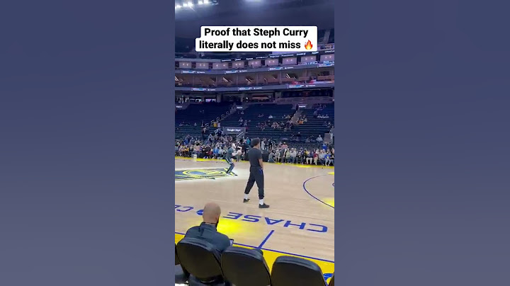 Steph Curry literally didn’t miss a single shot before the game 🔥(via @migrantcheng)