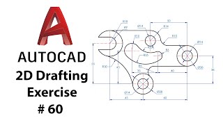 AutoCAD 2D Drafting Exercise # 60 - Basic to Advance in Hindi