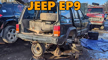 1996 Jeep Cherokee Junkyard Lift Kit Retrieval and Install Part 1 (XJ Ep.9)