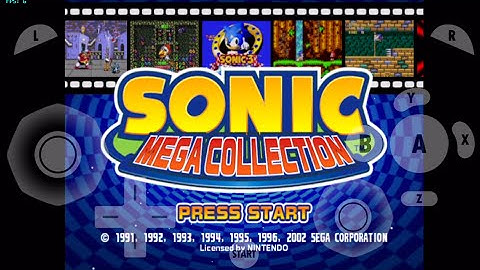 gamecube for ios- Sonic Mega Collection (Menu Test) gc4ios, dolphin emulator for ios