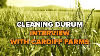Grain cleaner "Metra Group", cleaning durum. Interview with Cardiff Farms, Govan, SK, Canada.