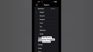New iOS 26 Reflection ringtones variations #smartphone #ios #apple #ios26 #shorts