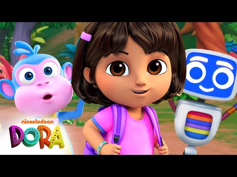 Dora and Boots Go to a Robot Dance Party! 🤖 Full Scene | Dora & Friends