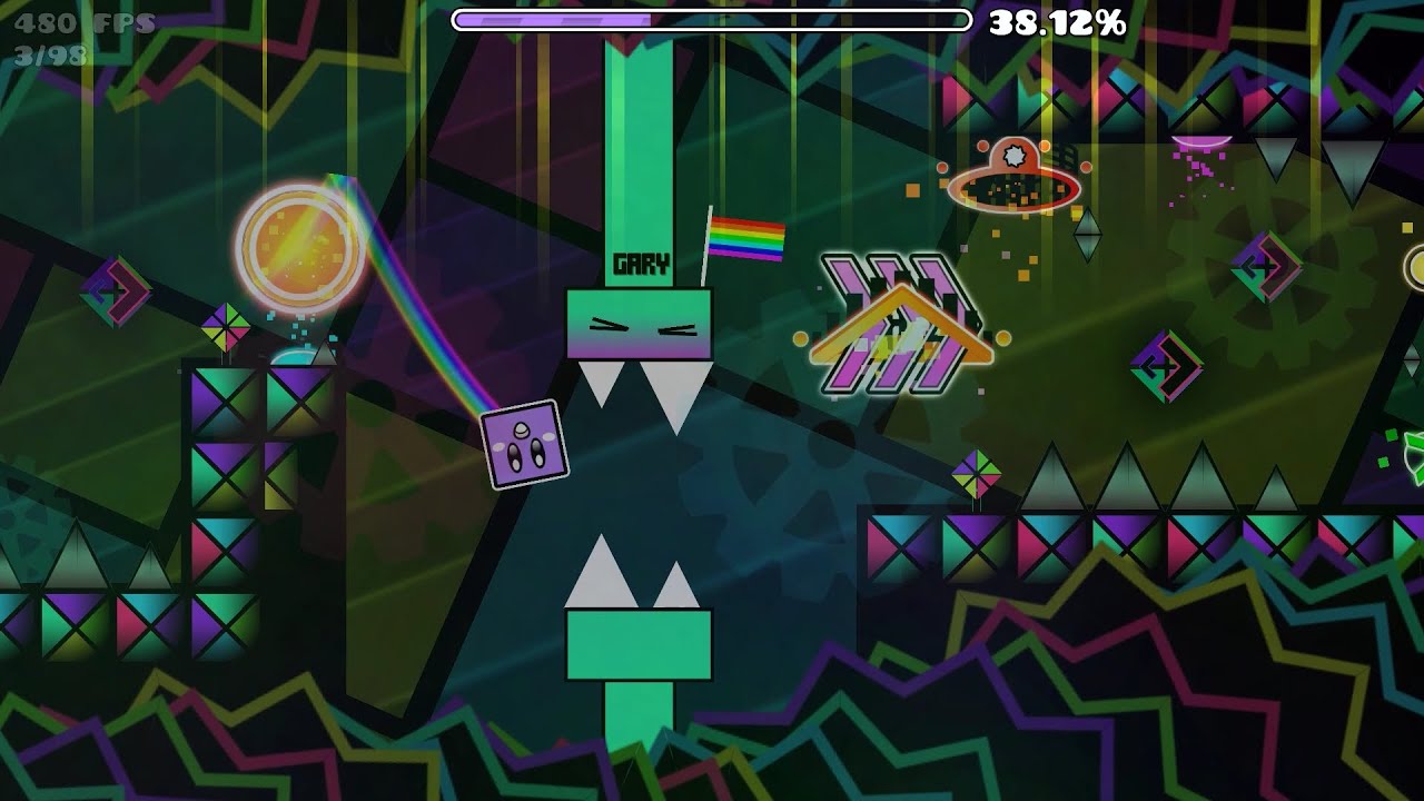 Zurb by CrazyGonzalez (extreme demon) 2 Coins - Geometry Dash