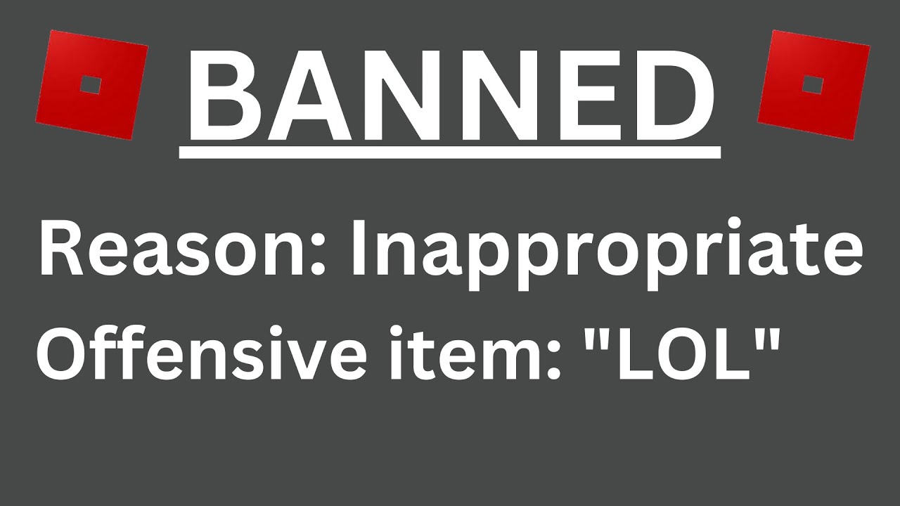 I GOT BANNED ON ROBLOX FOR THE DUMBEST REASON!!!!!!!! - YouTube
