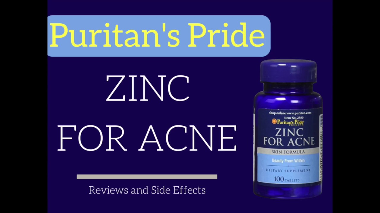 Puritan's Pride Zinc for Acne Review- Are There Side... - youtube