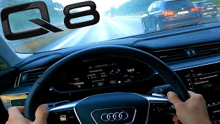 Audi Q8 E-Tron Autobahn POV Test Drive Acceleration 0-100