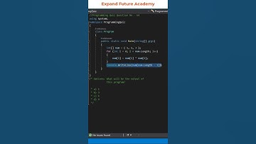Solution for Programming Quiz Questions - Q64 -  Expand Future Academy #Shorts #CSharp #Dotnet