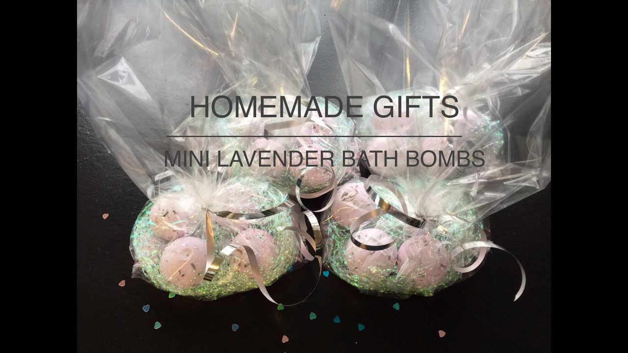 Homemade Gifts Mini Lavender Bath Bombs