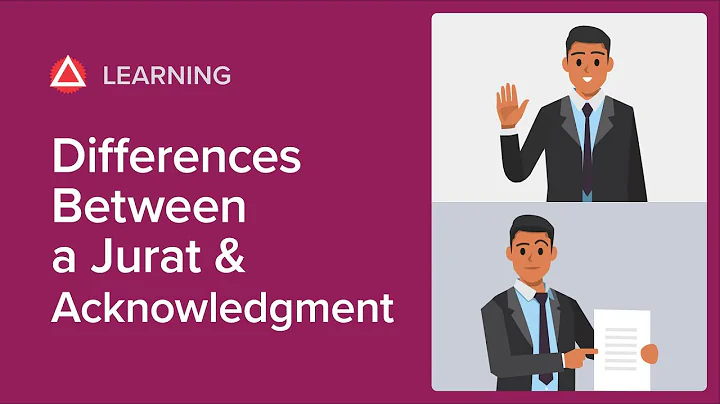 Jurat vs. Acknowledgment: Key Differences Notaries MUST Know!