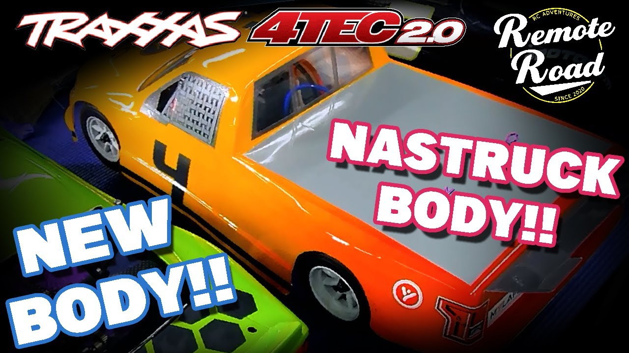 Nastruck Body gets Paint and Custom Vinyl for 1/10 Scale Traxxas 4tec 2