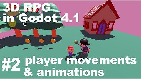 3D RPG - Coding the player movement and animations #godot4 #3d #rpg #3drpg #zelda #godot3d