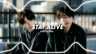 BTS (Jungkook/Prod-SUGA) Stay Alive - Edit audio Resimi