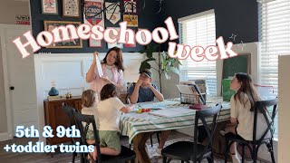 Realistic homeschool week || Homeschooling with toddlers || what block scheduling looks like for us!