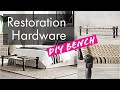 RESTORATION HARDWARE DUPES // DIY Bench // How to Make Woven Furniture// Under $40