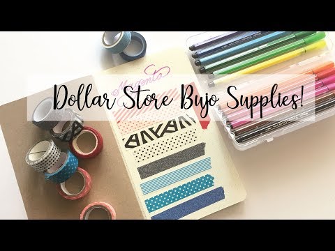 Here are five ways to make your own bullet journal from dollar store items! These also work as regul. 