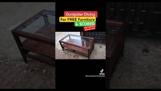 Looking for FREE furniture,search your neighborhood on “garbage pickup day. #dumpsterdiving ROCK