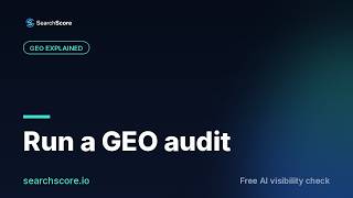 How to Run a GEO Audit (Step by Step)