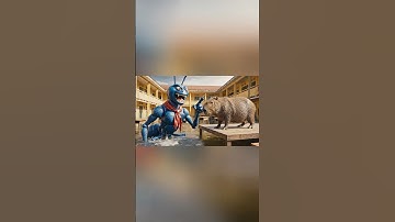 Hùng Trọc biến thành kiến phá trường và cái kết #capybara #shorts