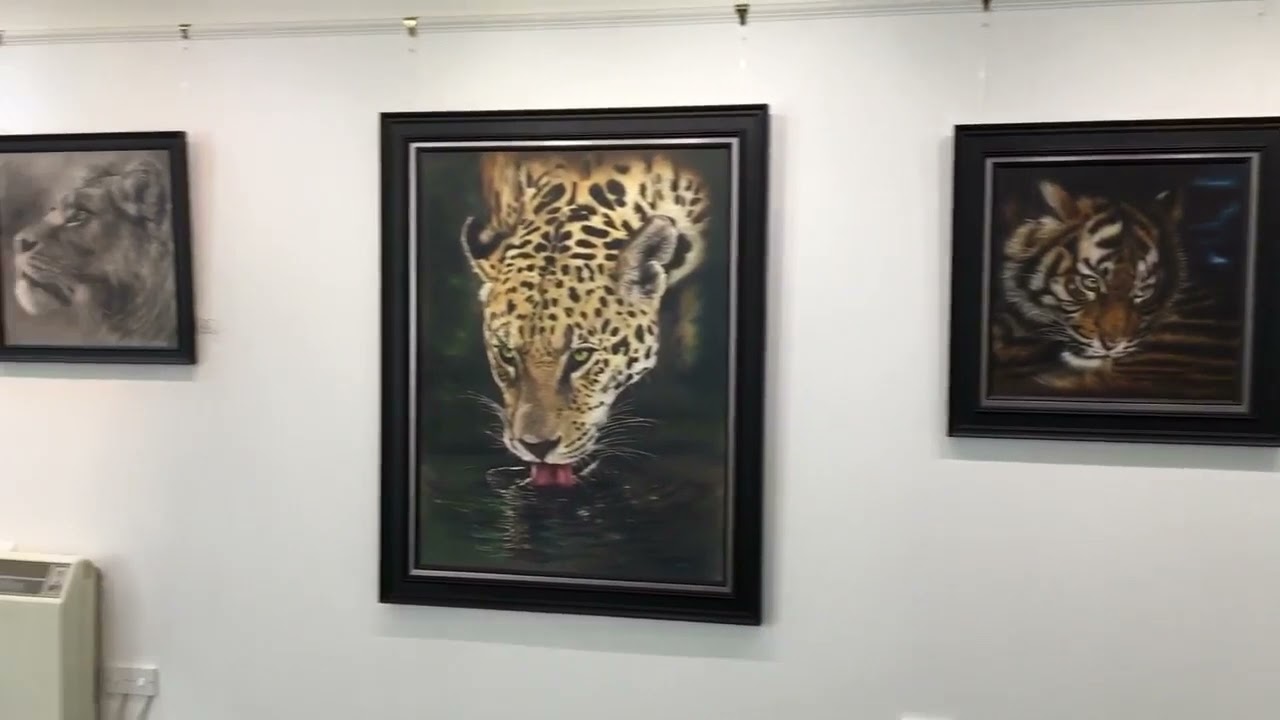The Big Cat Show Wildlife Paintings, Milton Art Gallery 2021