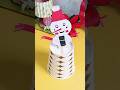 Diy Paper Snowman Popup⛄#diy #easydiycraft #snowman #trending #shorts