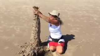 Sandcastle Tips Tricks With Sandy Feet How To Handstack A Tower Using A Willysphere