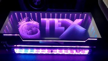 Tex Infinity rgb gpu bracket and backplate