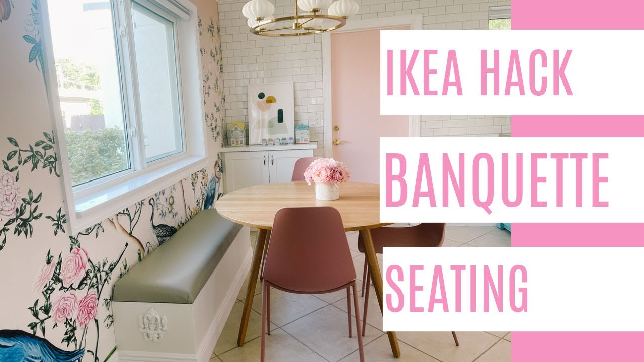 DIY Banquette Seating IKEA Hack - at home with Ashley