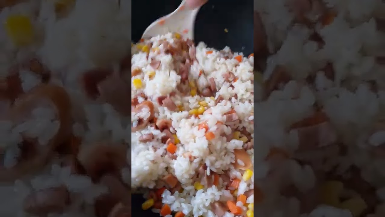 Fried Rice done cooking for Lunch #Short - YouTube