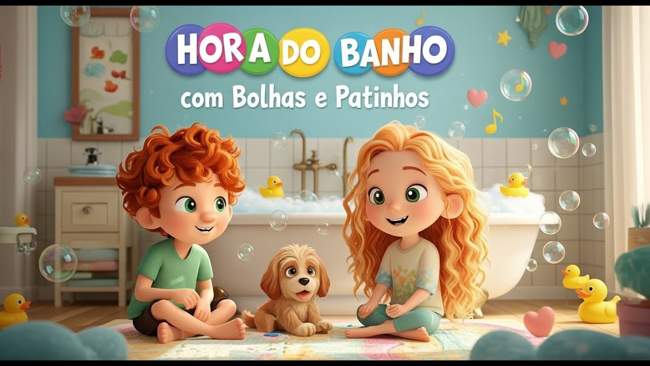 A HORA DO BANHO MÁGICO – MÚSICA INFANTIL DIVERTIDA COM BOLHAS, RISADAS E PATINHOS FELIZES!