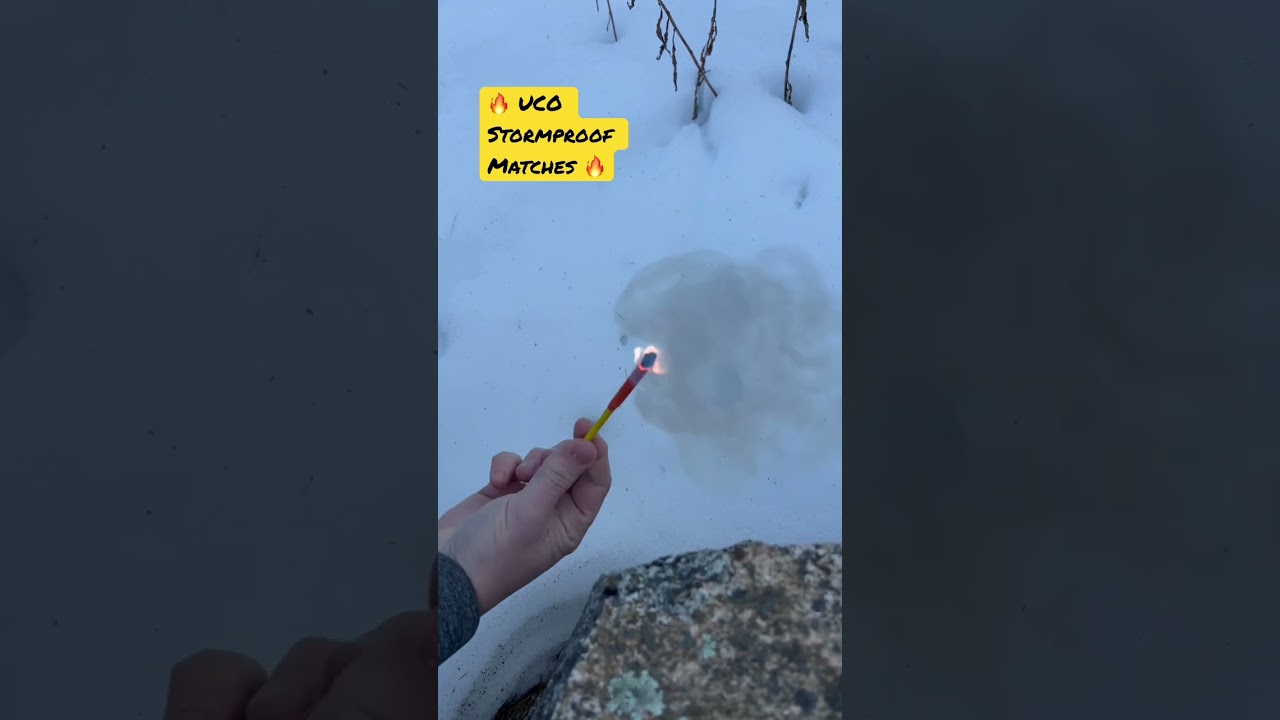 SNOW-PROOF MATCHES? Yup! The UCO Titan Stormproof Matches TESTED!