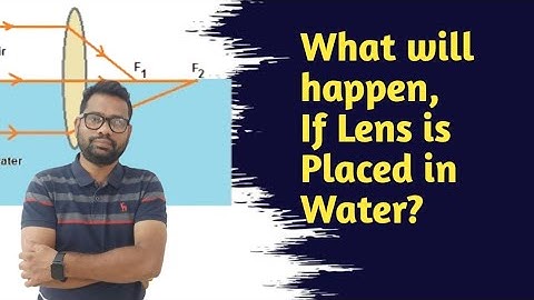 What happens to the focal length of a Convex lens when it is immersed in Water? #jeemains #neetexam