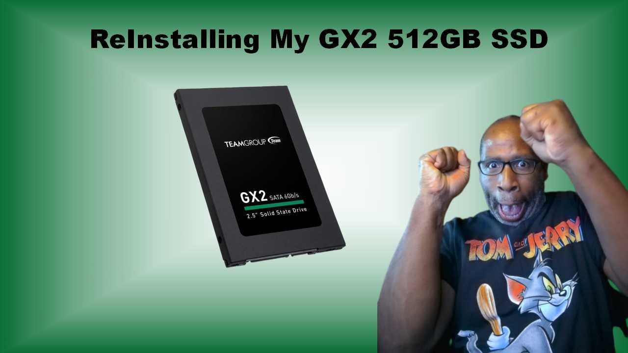 Installing My TeamGroup GX2 512GB SSD. 