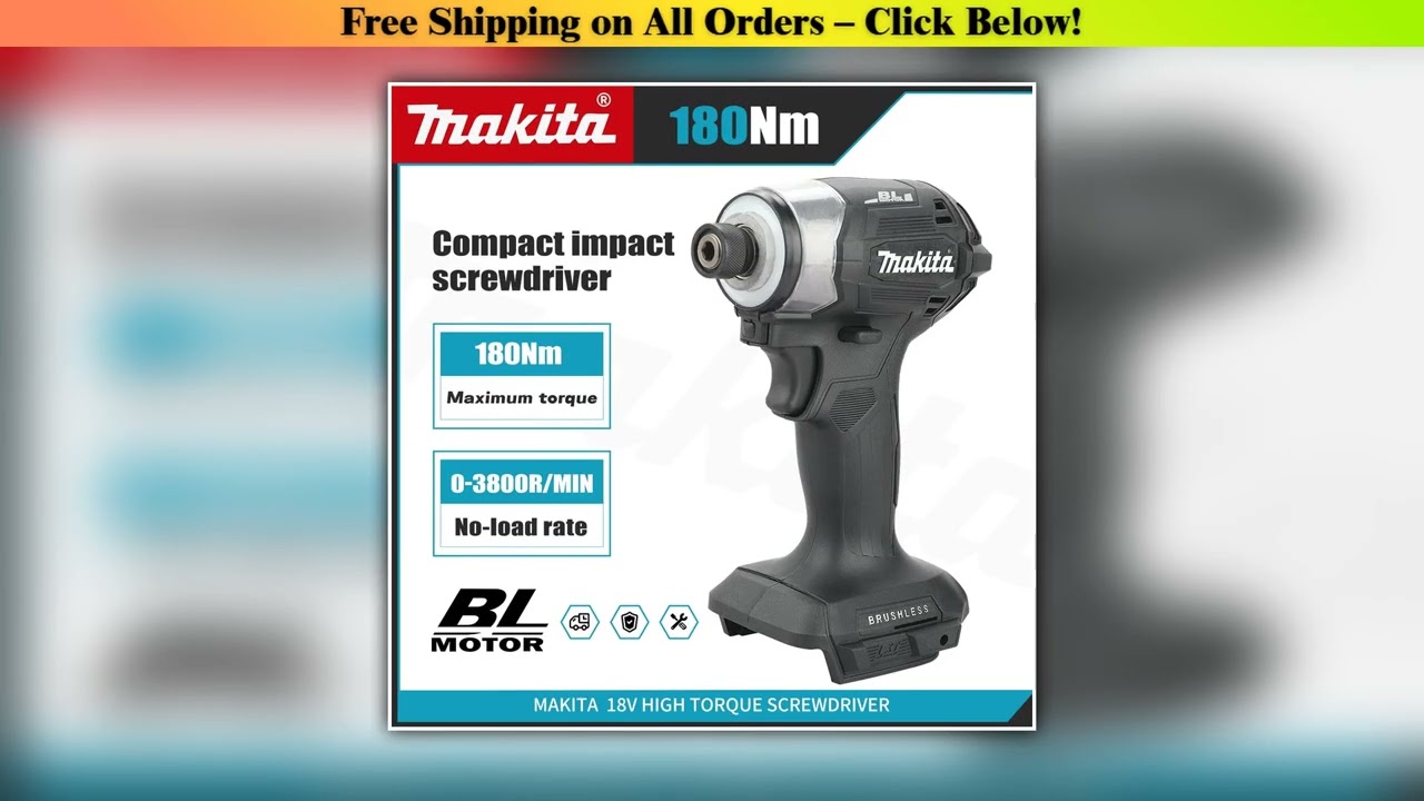 Makita DTD173 18V Cordless Impact Driver LXT BL Brushless Motor Electric Drill Wood/Bolt/T-Mode