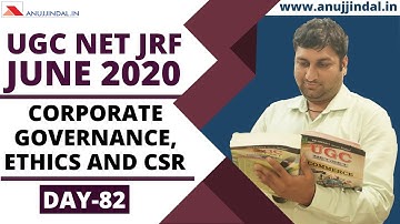 5 MCQs | Paper 2 | Corporate Governance, Ethics & CSR | UGC NET JUNE 2020 | Day 82 - by Shubham Sir