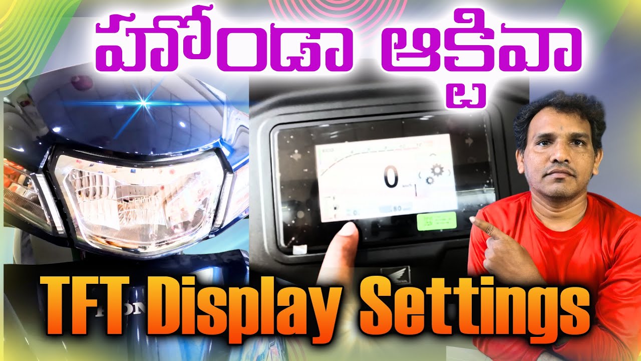 Honda Activa OBD2b Dispaly Settings in Telugu